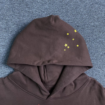 SP5DER WEB HOODIE BROWN - netstar®