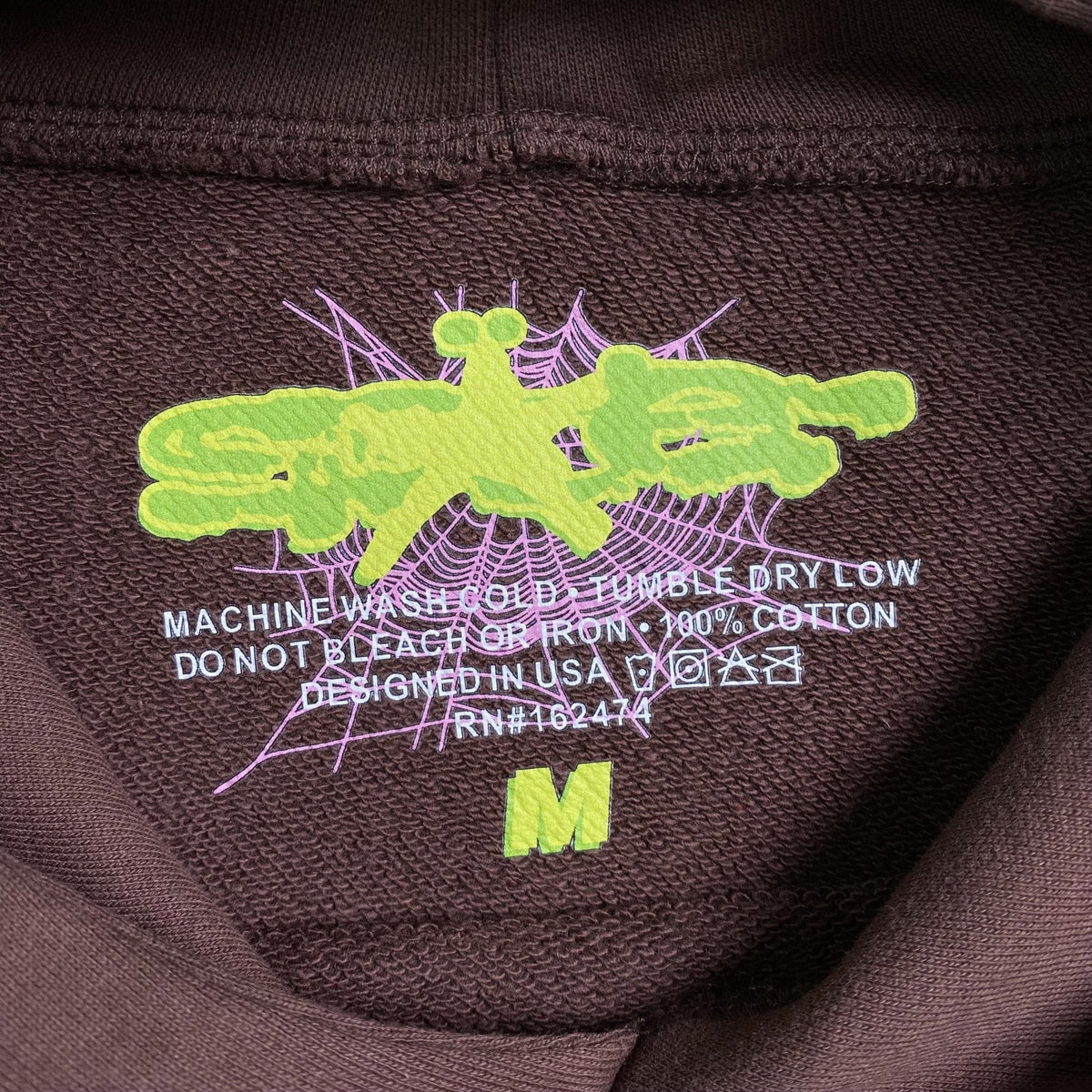 SP5DER WEB HOODIE BROWN - netstar®