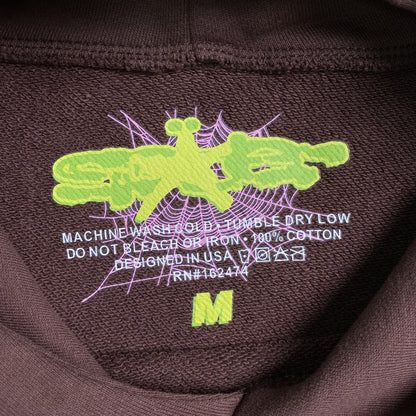 SP5DER WEB HOODIE BROWN - netstar®
